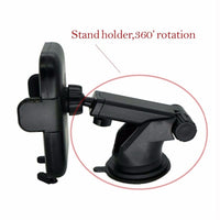 HKM-467155 Fast Wireless Car Charger with Automatic Infrared Sensor for Qi-Compatible Phones