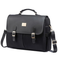 HKM-467155 Large Canvas Computer Work Bag for Women, Stylish Shoulder Handbag and 15.6in Laptop Briefcase