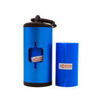 HKM-4671805 Portable Aluminum Dog Waste Bag Holder with Hook for Easy Cleanup