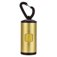 HKM-4671805 Portable Aluminum Dog Waste Bag Holder with Hook for Easy Cleanup