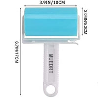 HKM-4672829 Washable Lint Roller Reusable Sticky Pet Hair Remover Cleaner with Cover for Clothes and Furniture