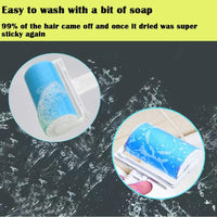 HKM-4672829 Washable Lint Roller Reusable Sticky Pet Hair Remover Cleaner with Cover for Clothes and Furniture