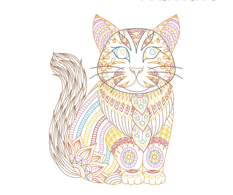 HKM-467283 Quilled Paper Art Kit with Tools for Creative Handmade Animal Ornaments 20x25cm & 30x38cm