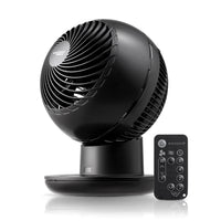 HKM-4672851 Air Circulator Fan with Remote, Oscillation, 3 Speeds, Adjustable Tilt, Quiet Motor, Small Fan for Bedroom, Office, Dorm, White