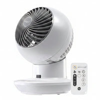HKM-4672851 Air Circulator Fan with Remote, Oscillation, 3 Speeds, Adjustable Tilt, Quiet Motor, Small Fan for Bedroom, Office, Dorm, White