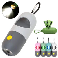 HKM-4673213 Pet Waste Bag Dispenser with Illuminated Design for Easy Cleanup - Portable and Leak-Proof