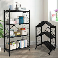 HKM-467347 Multifunctional Folding Kitchen and Bathroom Storage Rack Organizer