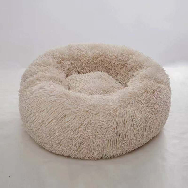 HKM-4673597 Cozy Round Plush Pet Nest in Various Sizes and Colors