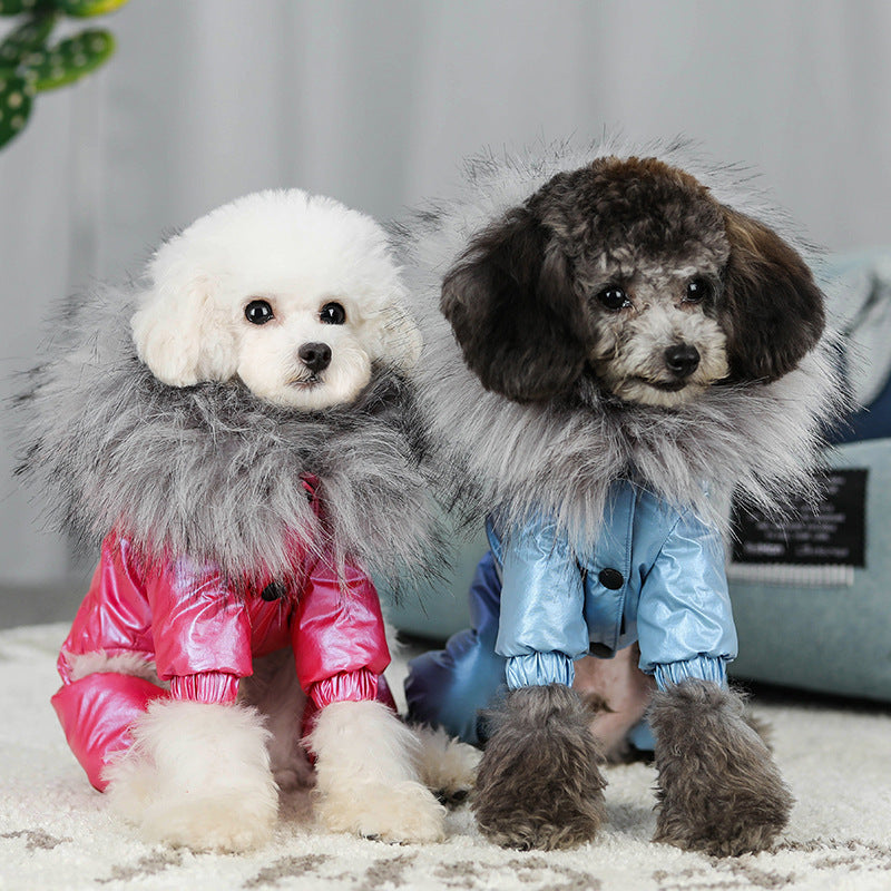HKM-4673725 Winter Pet Down Padded Coat for Dogs - Windproof and Warm Cotton Jacket