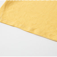 HKM-4674109 Striped High-Neck Fleece Shirt for Medium and Large Dogs - Comfortable, Soft Fabric with Cute Bear Embroidery