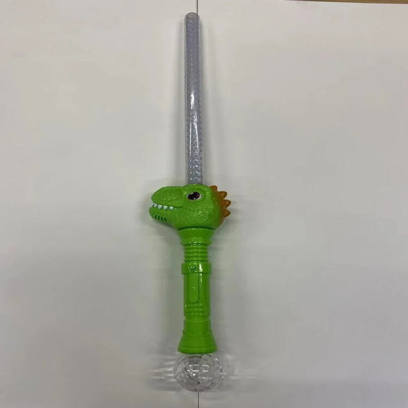 HKM-467411 Light Up Plastic Triceratops Sword Toy for Kids - Ages 2 to 13 Years