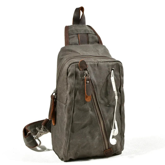 HKM-467475 Large Capacity Canvas Crossbody Bag for Men