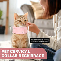 HKM-4677309 Soft Neck Brace Cone Collar for Cats and Dogs After Surgery - Supportive Recovery Aid