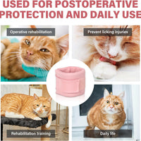 HKM-4677309 Soft Neck Brace Cone Collar for Cats and Dogs After Surgery - Supportive Recovery Aid