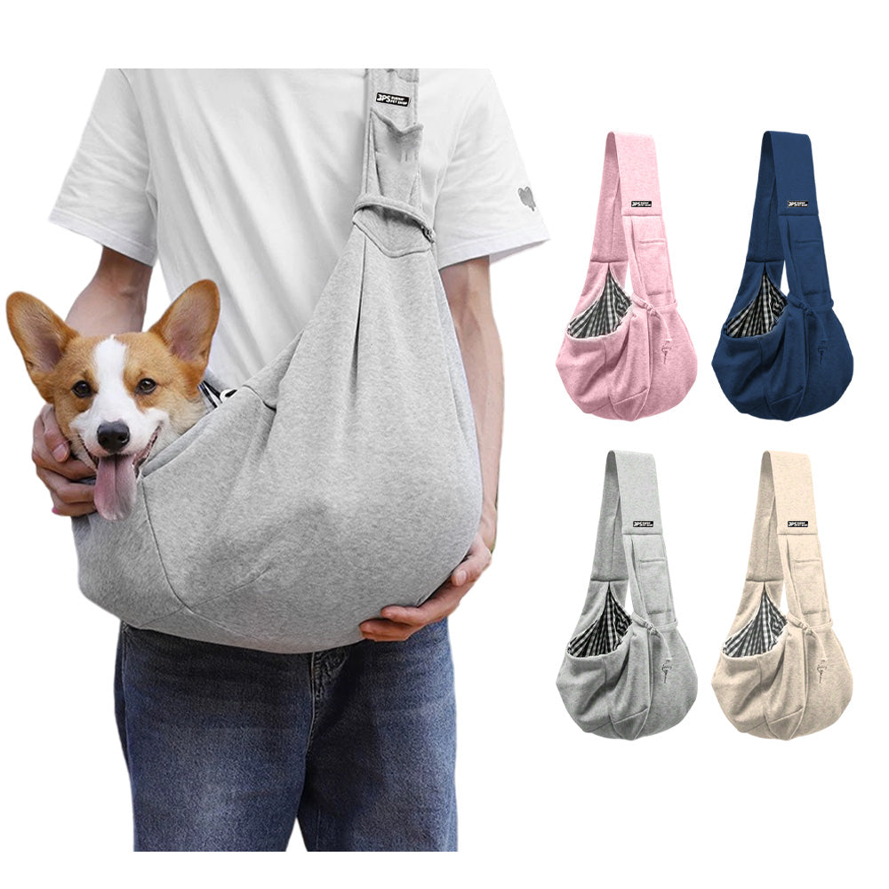HKM-4677565 Cotton Pet Sling Carrier Bag for Small Dogs and Cats - Comfortable and Portable Travel Shoulder Bag