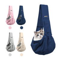 HKM-4677565 Cotton Pet Sling Carrier Bag for Small Dogs and Cats - Comfortable and Portable Travel Shoulder Bag