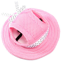 HKM-4677693 Breathable Sun Hat for Dogs - Lightweight Teddy Baseball Cap in Various Colors