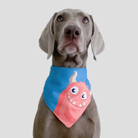 HKM-4677693 Three-Layer Waterproof Pet Saliva Triangle Scarf for Dogs and Cats - Little Monster Series