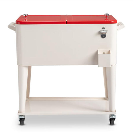 HKM-467795 Refrigeration and Insulation Trolley with Rectangular Plastic Box and Iron Leg Tubes, Dimensions 87.5x38.5x91cm