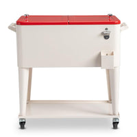 HKM-467795 Refrigeration and Insulation Trolley with Rectangular Plastic Box and Iron Leg Tubes, Dimensions 87.5x38.5x91cm