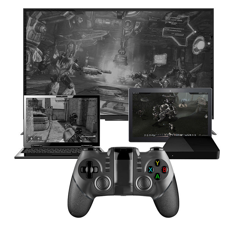 HKM-467923 Wireless Bluetooth Game Controller for Smartphones - ENKEU T-X60 Dual Player Accessory