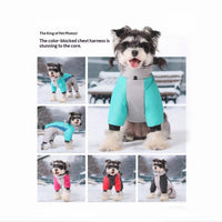 HKM-4679869 Fleece-Lined Waterproof Dog Coat with Traction for All Seasons