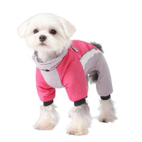 HKM-4679869 Fleece-Lined Waterproof Dog Coat with Traction for All Seasons
