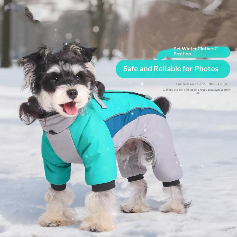 HKM-4679869 Fleece-Lined Waterproof Dog Coat with Traction for All Seasons