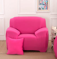 HKM-467987 Solid Color Towel Sofa Cover - Elastic, Breathable, Easy to Install, Fits Most Sofas