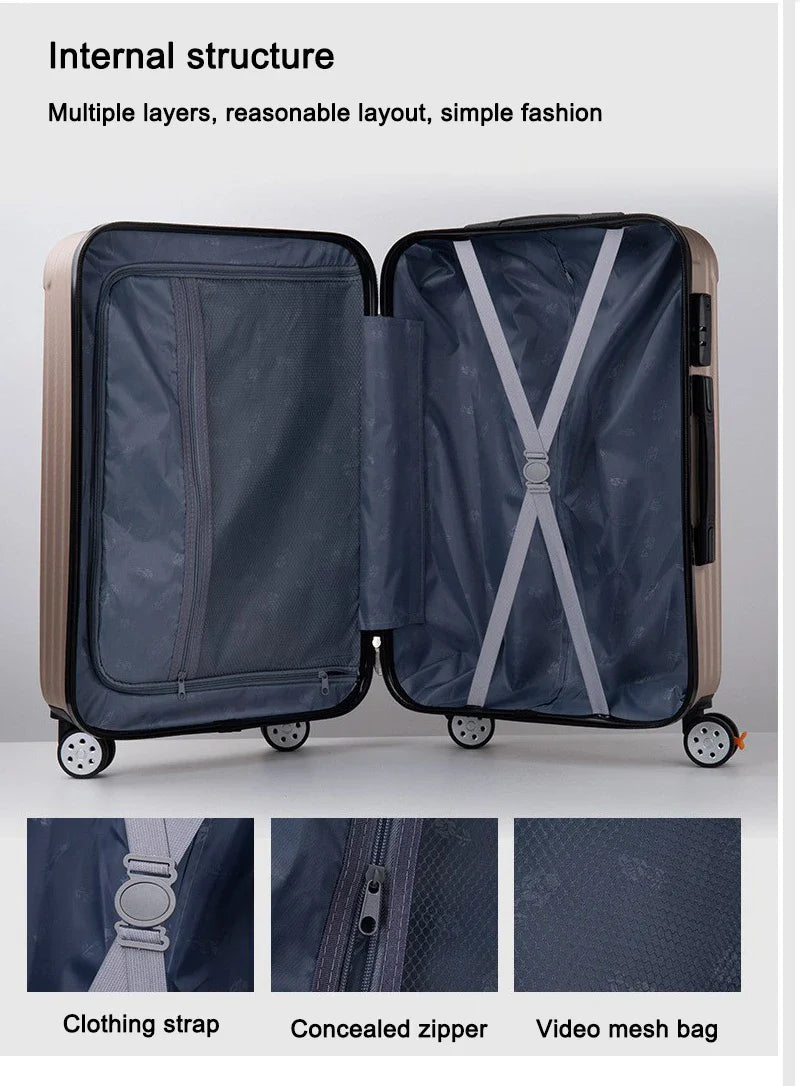 HKM-467987 Universal Wheel Trolley Case for Easy Carry – Unisex Design Travel Luggage