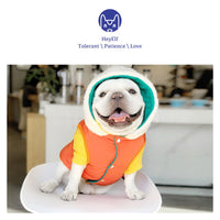 HKM-4680893 Reversible Thick Fleece Coat for Dogs and Cats - Warm Cotton Winter Apparel