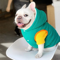 HKM-4680893 Reversible Thick Fleece Coat for Dogs and Cats - Warm Cotton Winter Apparel