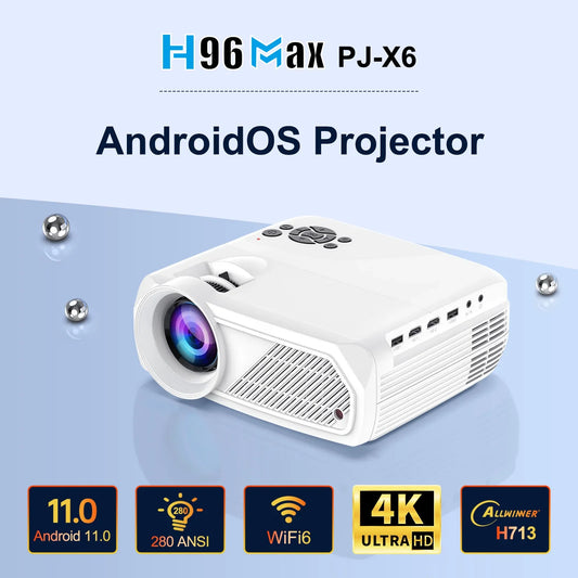 HKM-468115 1080P LCD Projector with 280 ANSI Lumens and WiFi 6 Capability