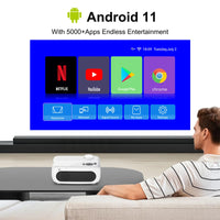 HKM-468115 1080P LCD Projector with 280 ANSI Lumens and WiFi 6 Capability