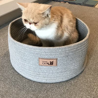 HKM-4681277 Handmade Cotton Rope Cat Litter - Non-Sticky Solution, Comfortable and Easy to Clean