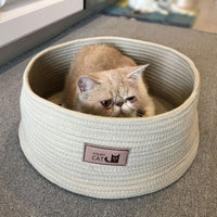 HKM-4681277 Handmade Cotton Rope Cat Litter - Non-Sticky Solution, Comfortable and Easy to Clean