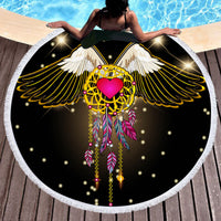 HKM-468179 Superfine Fiber Beach Towel Made of Durable Polyester Fiber, 100% Absorbent and Quick-Drying