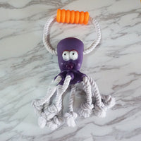 HKM-4681917 Interactive Bite-Resistant Hemp Rope Toy for Puppies with Molar Ball Design