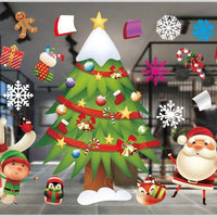 HKM-468371 Festive PVC Christmas Window Stickers - 50cm x 35.3cm, Easy to Apply