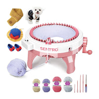 HKM-468435 Sentro 48-Needle Knitting Machine for Creating Scarves, Hats, and More