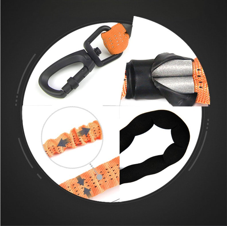 HKM-4684861 Elastic Traction Rope for Medium and Large Dogs - High Elasticity and Explosion-Proof Design