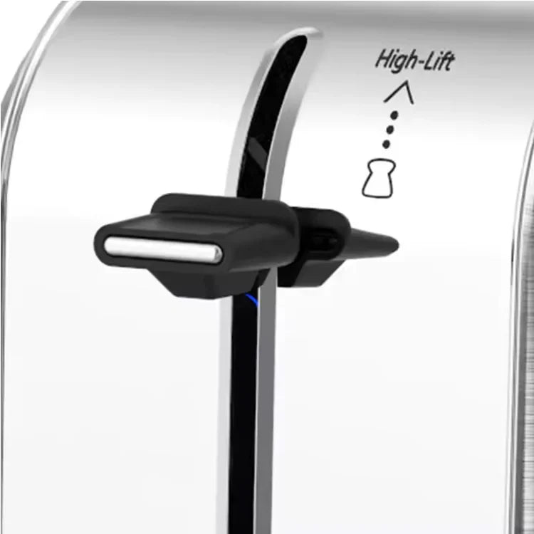 HKM-468499 Stainless Steel Digital Retro Toaster - 2 Slice, 950W Power, CE/ETL Certified