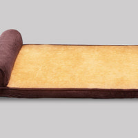 HKM-4685117 Warm Removable Dog Bed Sofa with High-Elastic Sponge Inner Cushion and Suede Velvet Backrest