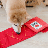HKM-4685885 Soft Fleece Dog Puzzle Feeding Pad - Machine Washable Pet Toy
