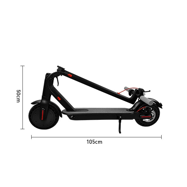 HKM-468627 350W Foldable Electric Scooter for Adults, App-Controlled, 25-30 km Range, 120 kg Load Capacity