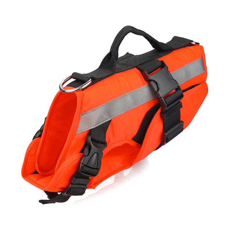 HKM-468627 Pet Life Jacket for Dogs - Safe Cooling Swimming Suit in Orange, Multiple Sizes Available