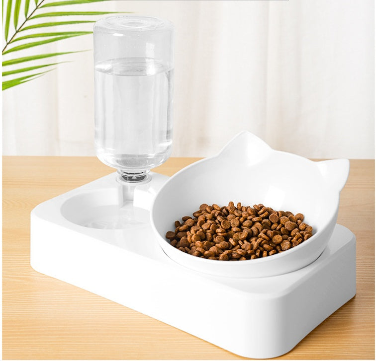 HKM-4686909 Innovative 15¡ã Adjustable Dual-Bowl Dog Feeder with Eco-Friendly Design for Comfortable Eating Posture