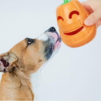 HKM-4688317 Indestructible Pumpkin-Shaped Dog Chew Toy for Aggressive Chewers, Perfect for Oral Health and Interactive Play