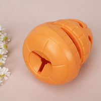 HKM-4688317 Indestructible Pumpkin-Shaped Dog Chew Toy for Aggressive Chewers, Perfect for Oral Health and Interactive Play