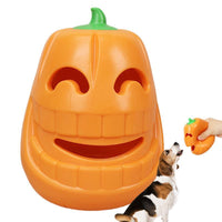 HKM-4688317 Indestructible Pumpkin-Shaped Dog Chew Toy for Aggressive Chewers, Perfect for Oral Health and Interactive Play
